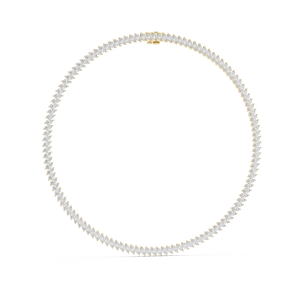 Marquise Cut Lab Grown & Natural Diamond Very Stunning And Classic Look Women Necklace For Her