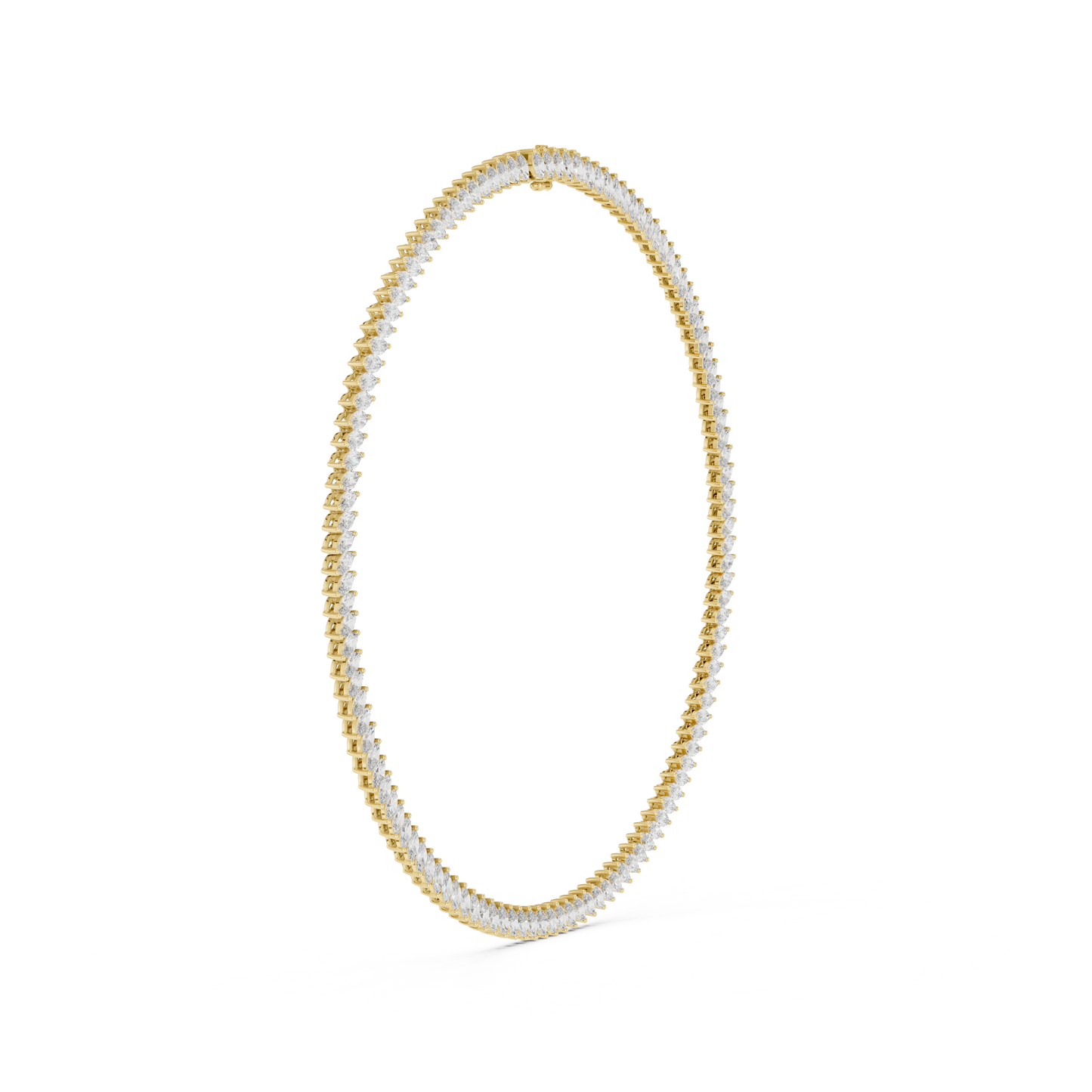 Marquise Cut Lab Grown & Natural Diamond Very Stunning And Classic Look Women Necklace For Her