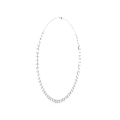 Pear & Round Shapes 5.80 Ct Lab Grown And Natural Diamond Vintage Daily Wear Diamond Necklace For Girl