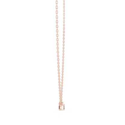 Emerald Shape New Style Vintage 14k Solid Gold Diamond Pendant For Women Daily Wear