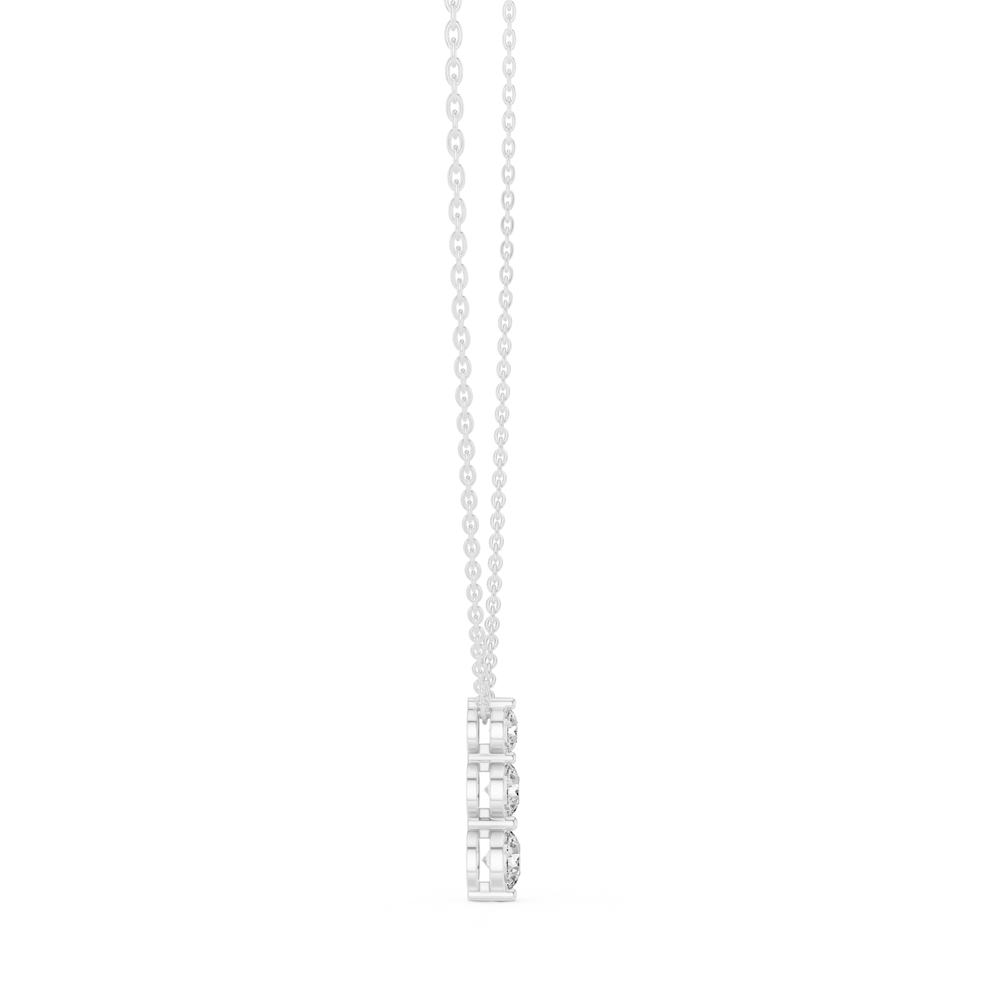 Round Shape 1.07 Ct Lab Grown 10k Solid White Gold Stunning Vintage Style Diamond Pendant For Wedding Wear