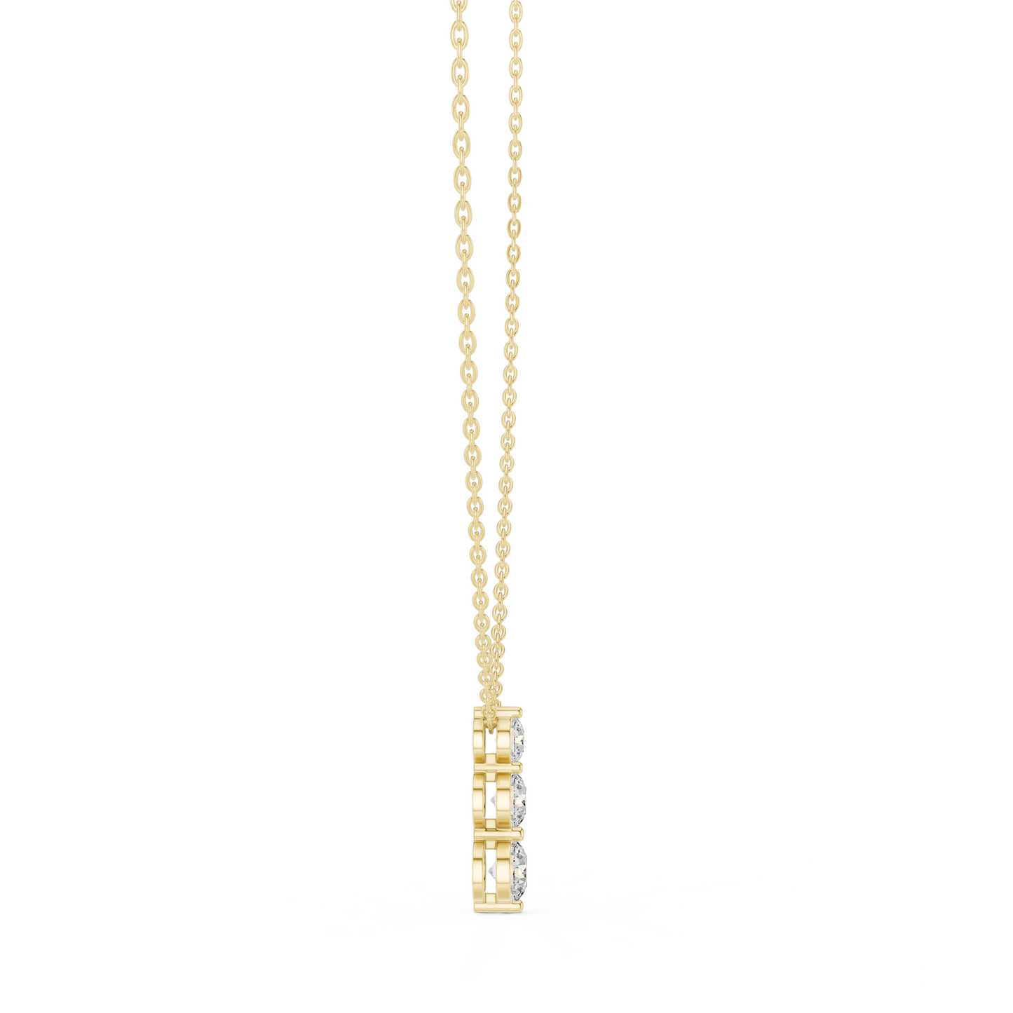 Round Shape 1.07 Ct Lab Grown 10k Solid White Gold Stunning Vintage Style Diamond Pendant For Wedding Wear