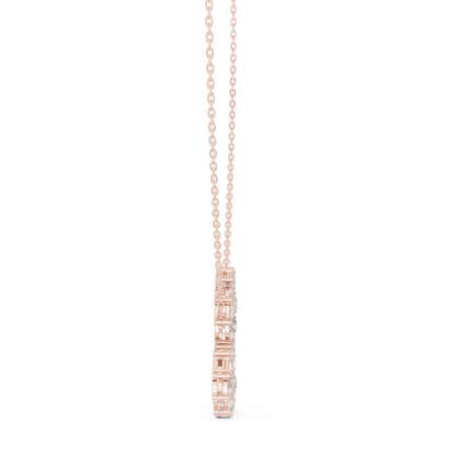 Multiple Diamond Heart Type  2.68 Ct Lab Grown-Natural Classy Every Shining Diamond Pendant For Women