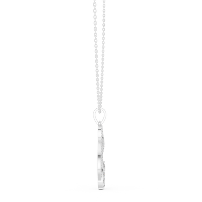 Pear, Round, & Marquise Drop Type Vintage Elegance Diamond Pendant For Women Daily Wear