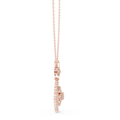 2.82 Ct Round Cut Eyes Shape 18k Solid Gold Every Shiny Wear Occasionally Diamond Pendant For Her