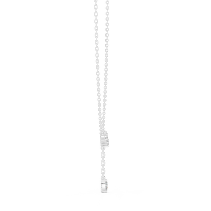 Round & Marquise Six Stone Lab Grown- Natural Full Sparkling Stunning Diamond Pendant For Women