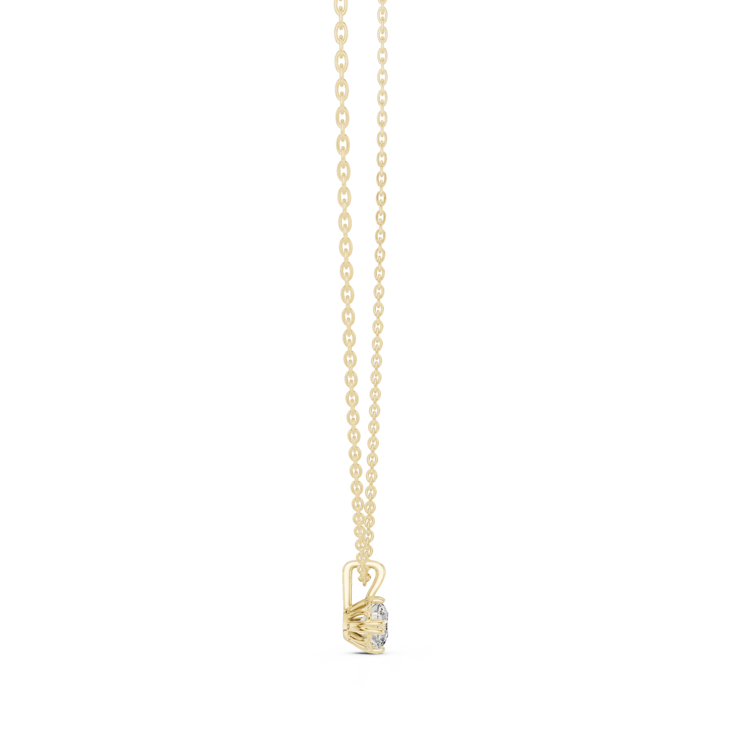 0.50 CT Round Cut labgrown Diamond Solitaire Pendant Elegant Jewelry For Her