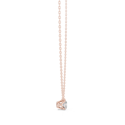 0.85 Carat Colorless sparkling labgrown Round Diamond Solitaire Pendant Necklace Gift For Her