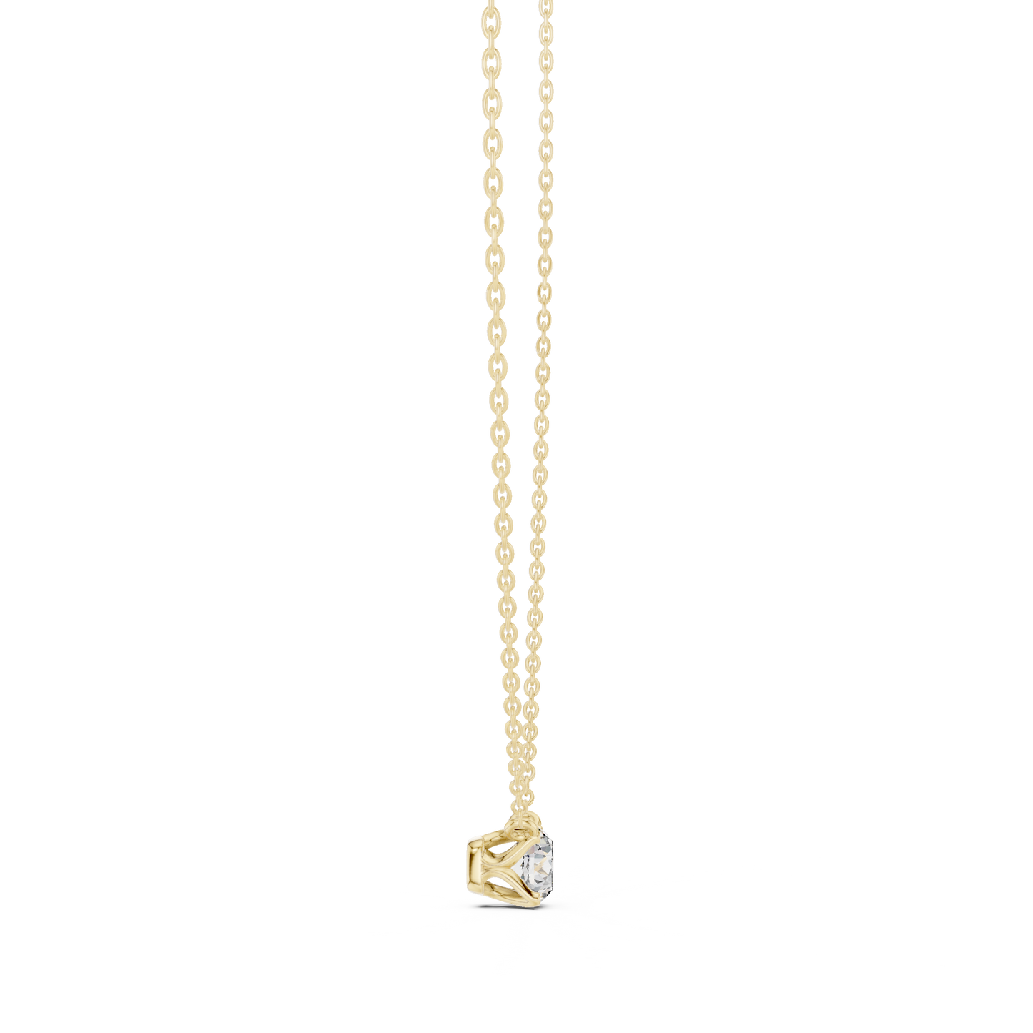 0.85 Carat Colorless sparkling labgrown Round Diamond Solitaire Pendant Necklace Gift For Her