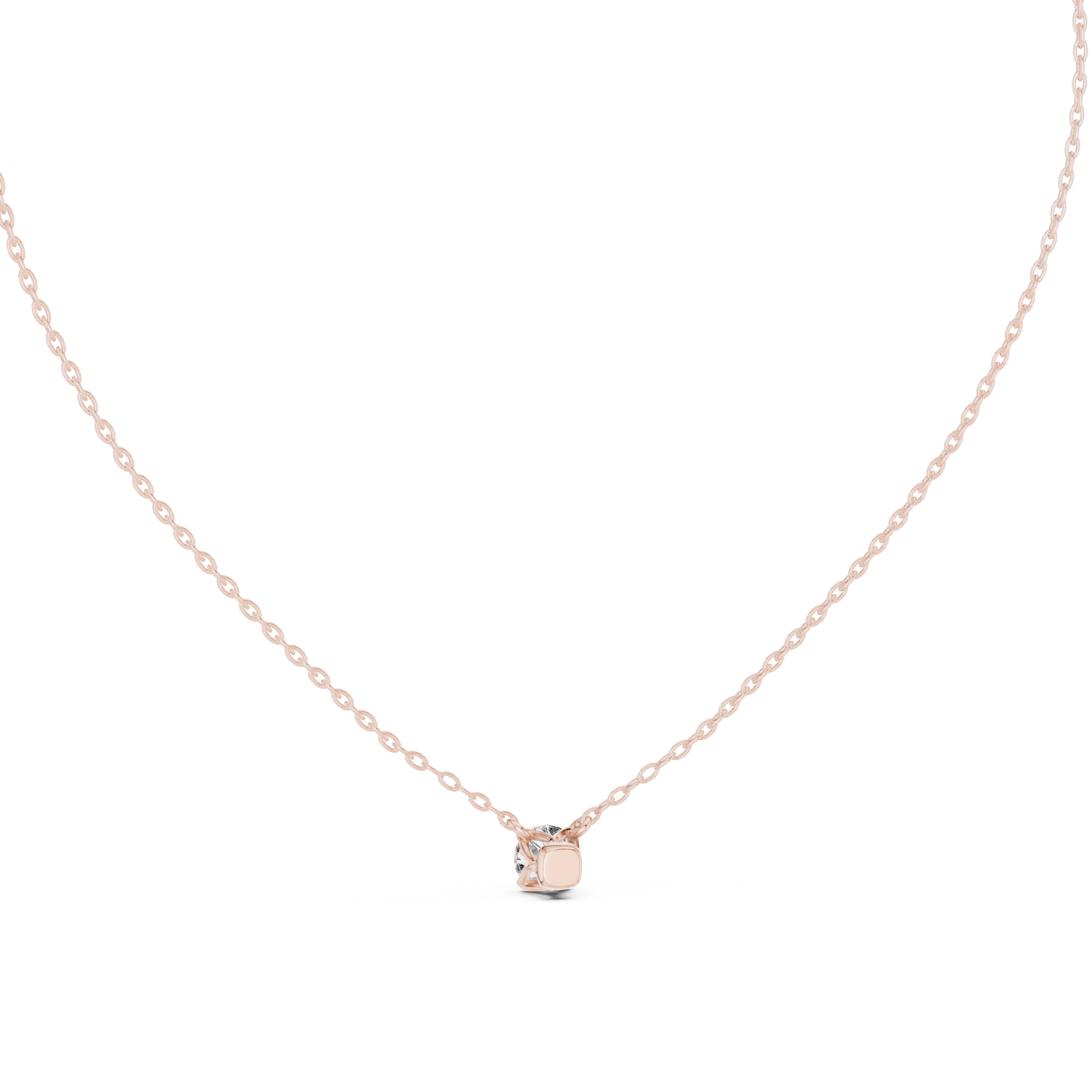 Classic 0.50 CT Round Cut labgrown Diamond Solitaire Pendant Minimalist Jewelry Collection