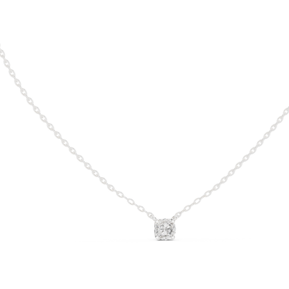 Classic 0.50 CT Round Cut labgrown Diamond Solitaire Pendant Minimalist Jewelry Collection