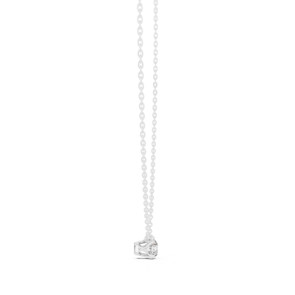 Classic 0.50 CT Round Cut labgrown Diamond Solitaire Pendant Minimalist Jewelry Collection