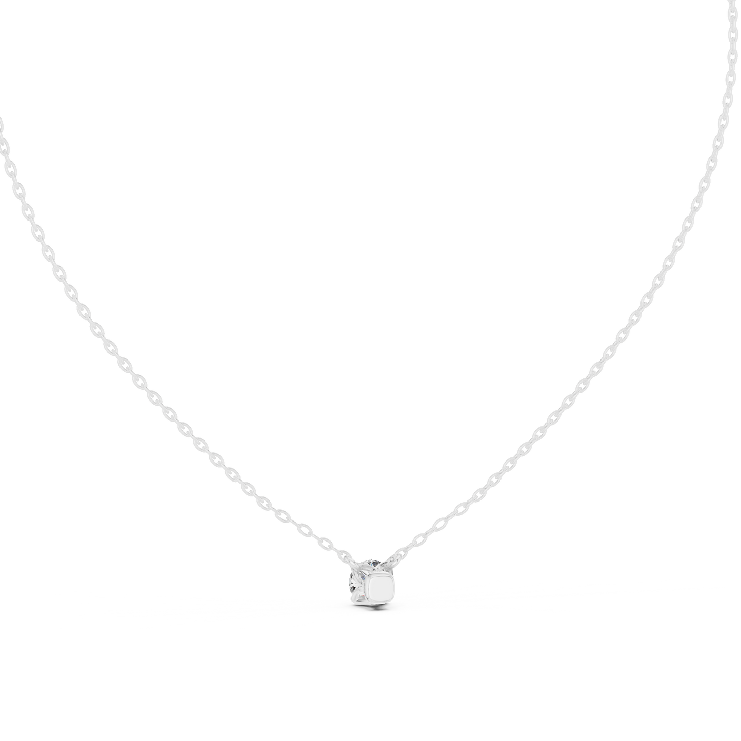 Classic 0.50 CT Round Cut labgrown Diamond Solitaire Pendant Minimalist Jewelry Collection