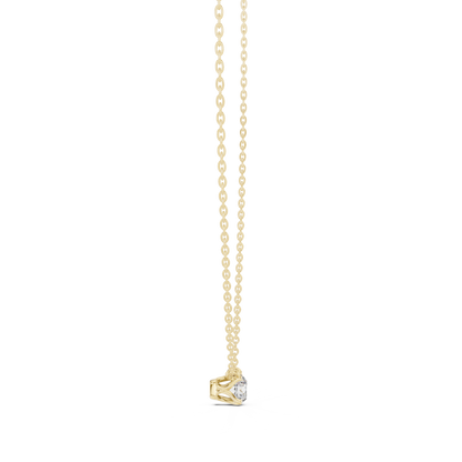Classic 0.50 CT Round Cut labgrown Diamond Solitaire Pendant Minimalist Jewelry Collection