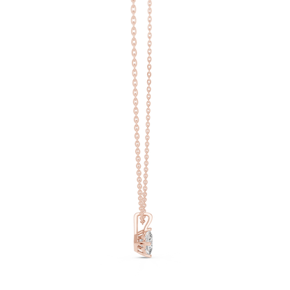 0.75 Ct Colorless Labgrown Ecofriendly Sparkling Diamond Pendant In 14K Solid Yellow Gold