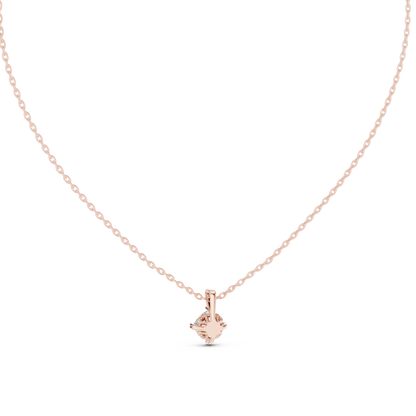 Elegance Cushion Shape Lab Grown Unique Shining Diamond Pendant For Occasional Wear