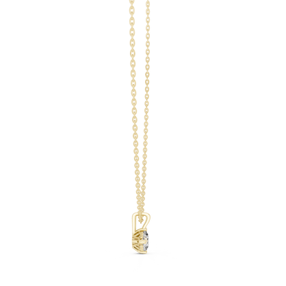 Cushion Shape Lab Grown Diamond Ethically wear Soliatire Pendant For Womens