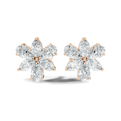 1.68 Ct Marquise & Pear Shape Natural & Lab grown Diamond Stunning Shinning Vintage Diamond Earrings For Birthday gif
