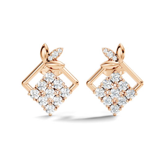 Vintage Round Cut Top Grade Diamond Unique Minimalist Dainty Classic Stunning Party Wear Earring For Her