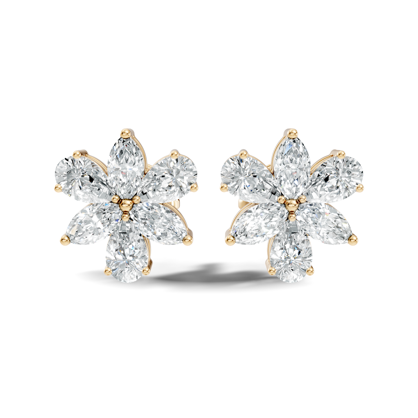 1.68 Ct Marquise & Pear Shape Natural & Lab grown Diamond Stunning Shinning Vintage Diamond Earrings For Birthday gif