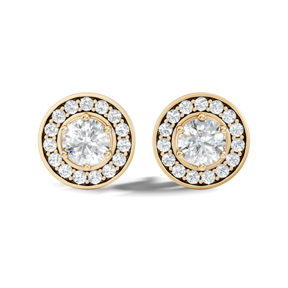 1.22 Ct Lab Grown Round Diamond New Classic Affordable Earrings For Anniversary Gift Her