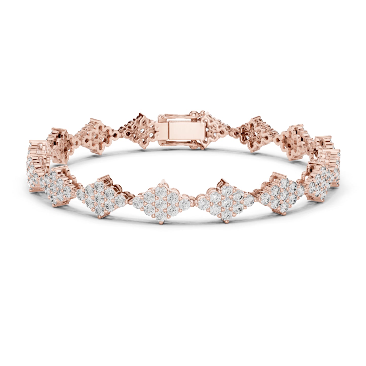 5.76 Ct Round Cut Top Grade Diamond Elegant Minimalist Pave Set Vintage Stunning Party Wear Bracelet  For Her - HIGHCARAT DIAMONDS