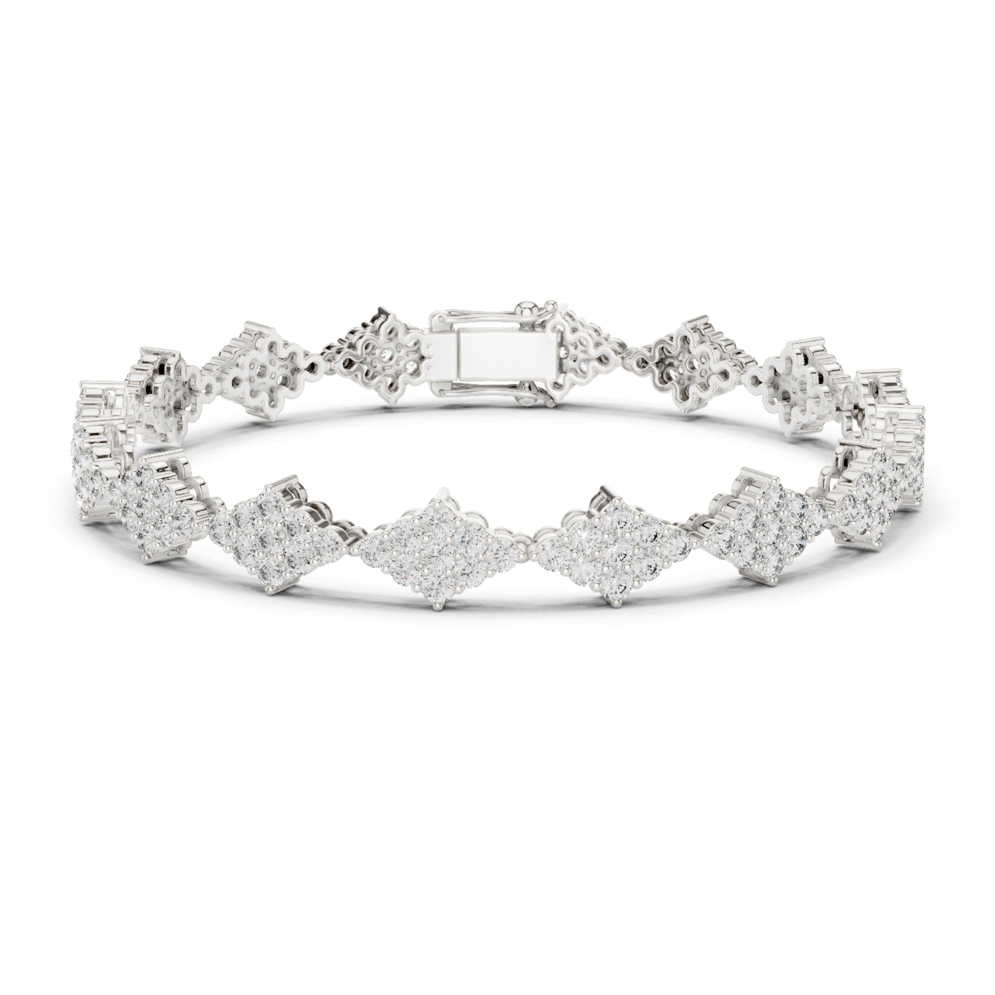 5.76 Ct Round Cut Top Grade Diamond Elegant Minimalist Pave Set Vintage Stunning Party Wear Bracelet  For Her - HIGHCARAT DIAMONDS