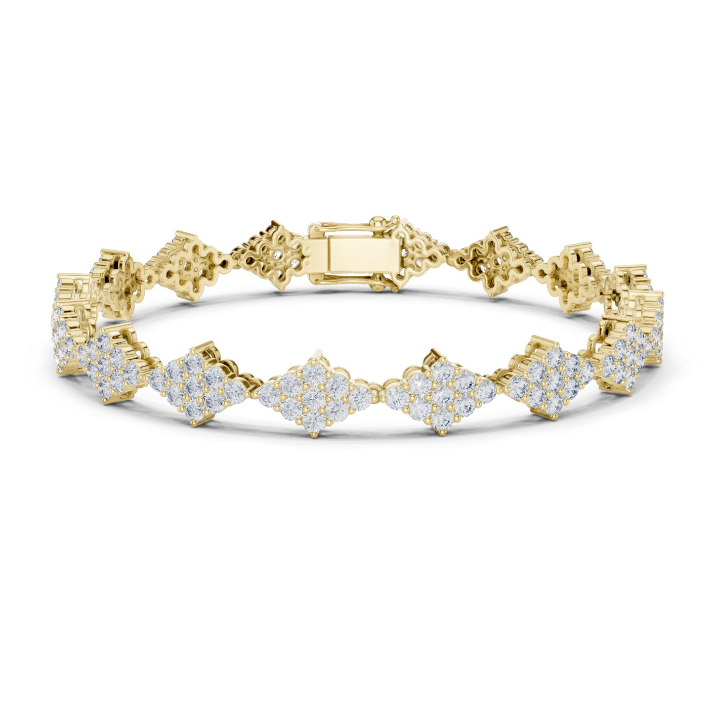 5.76 Ct Round Cut Top Grade Diamond Elegant Minimalist Pave Set Vintage Stunning Party Wear Bracelet  For Her - HIGHCARAT DIAMONDS