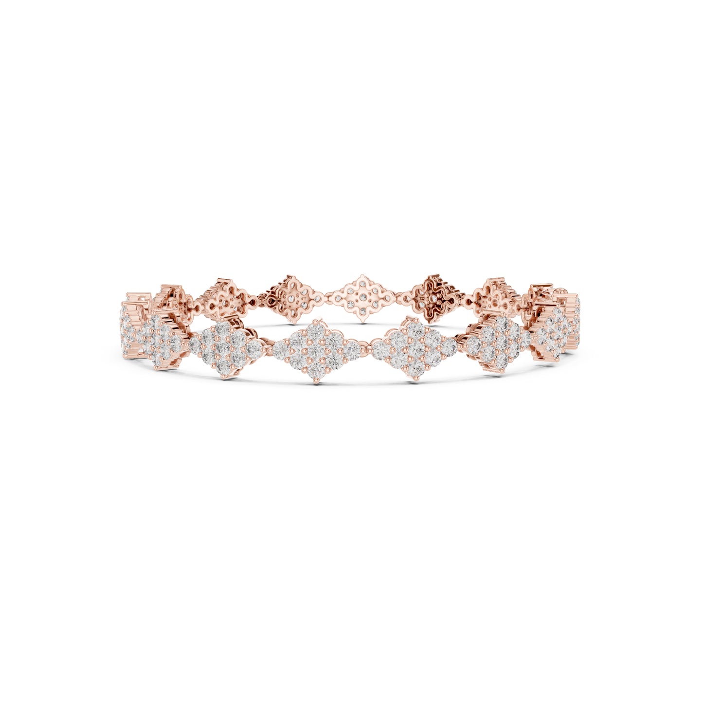 5.76 Ct Round Cut Top Grade Diamond Elegant Minimalist Pave Set Vintage Stunning Party Wear Bracelet  For Her - HIGHCARAT DIAMONDS