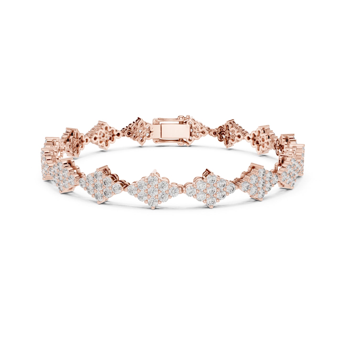 5.76 Ct Round Cut Top Grade Diamond Elegant Minimalist Pave Set Vintage Stunning Party Wear Bracelet  For Her - HIGHCARAT DIAMONDS