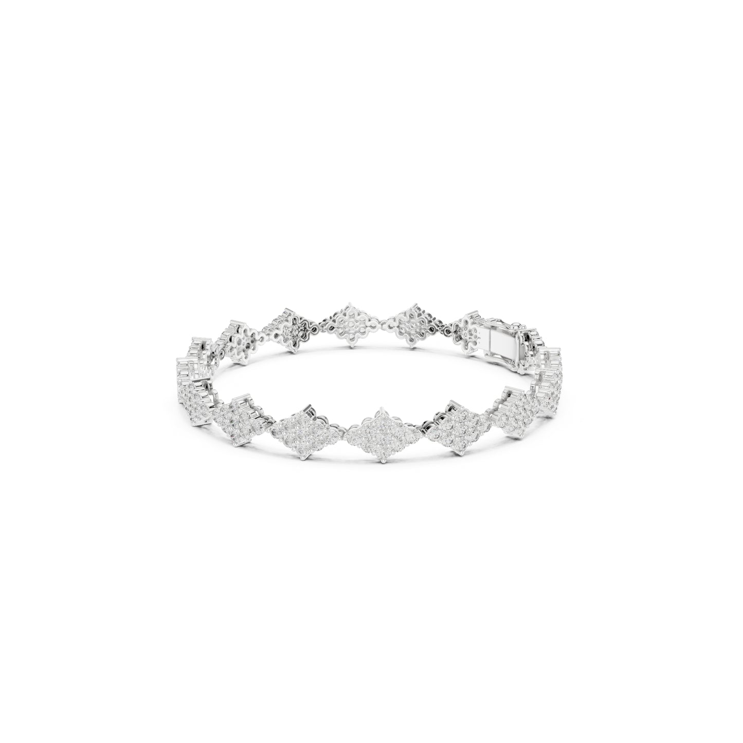 5.76 Ct Round Cut Top Grade Diamond Elegant Minimalist Pave Set Vintage Stunning Party Wear Bracelet  For Her - HIGHCARAT DIAMONDS