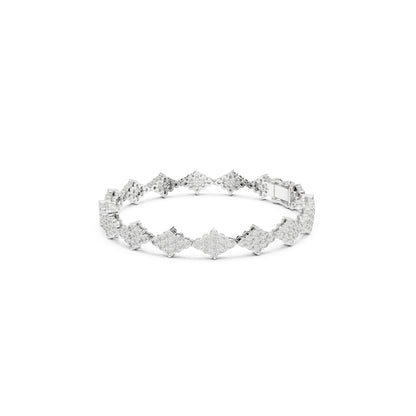 5.76 Ct Round Cut Top Grade Diamond Elegant Minimalist Pave Set Vintage Stunning Party Wear Bracelet  For Her - HIGHCARAT DIAMONDS