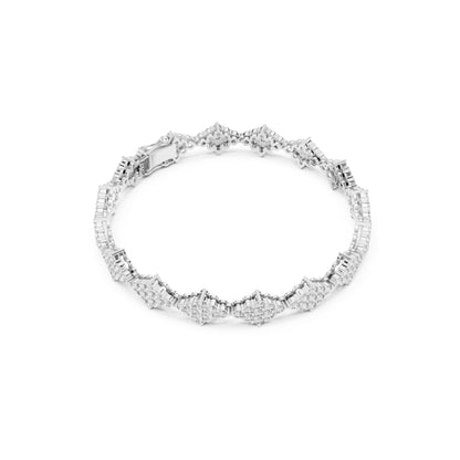 5.76 Ct Round Cut Top Grade Diamond Elegant Minimalist Pave Set Vintage Stunning Party Wear Bracelet  For Her - HIGHCARAT DIAMONDS