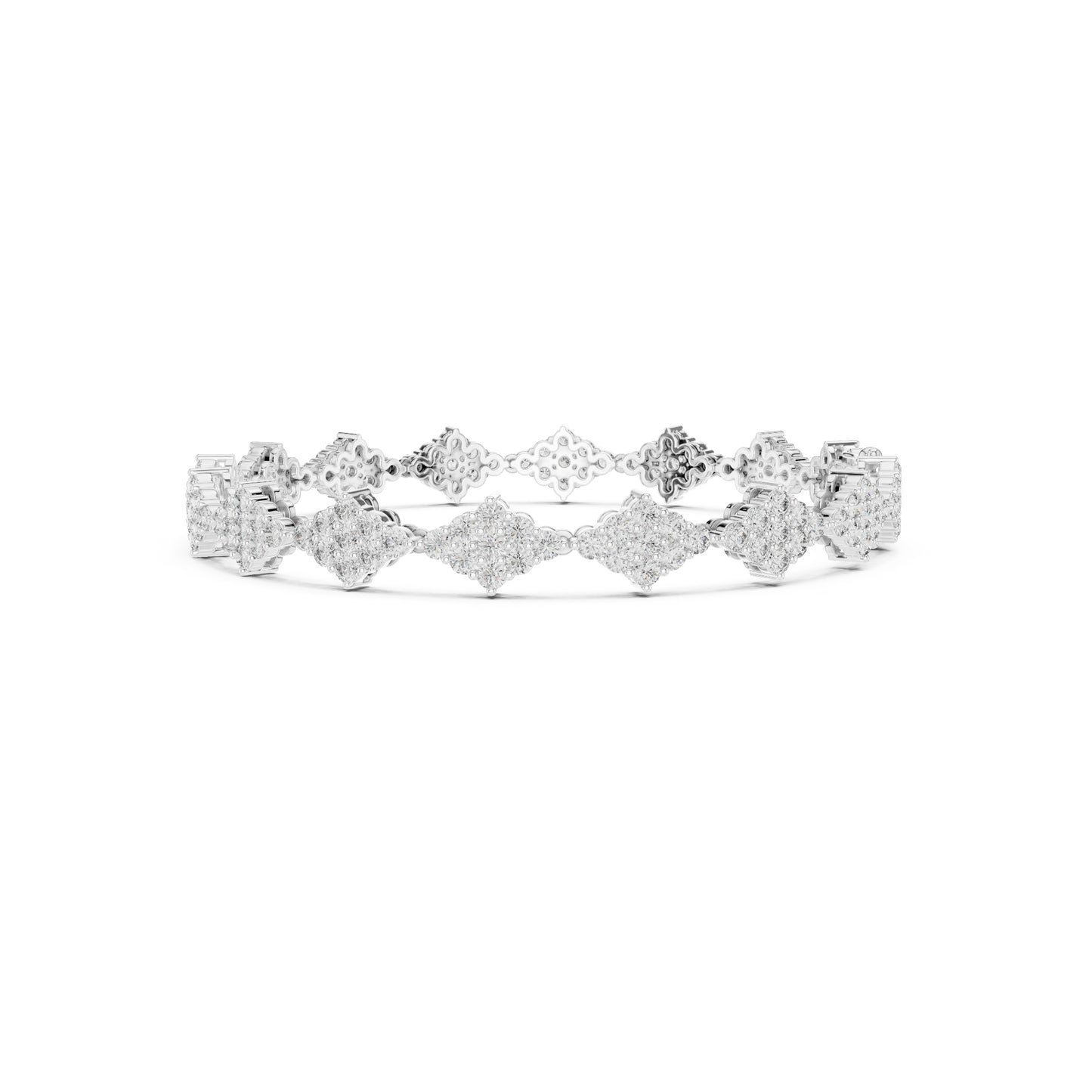 5.76 Ct Round Cut Top Grade Diamond Elegant Minimalist Pave Set Vintage Stunning Party Wear Bracelet  For Her - HIGHCARAT DIAMONDS