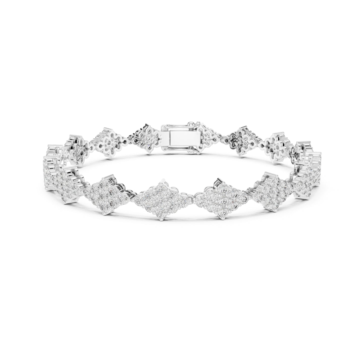 5.76 Ct Round Cut Top Grade Diamond Elegant Minimalist Pave Set Vintage Stunning Party Wear Bracelet  For Her - HIGHCARAT DIAMONDS