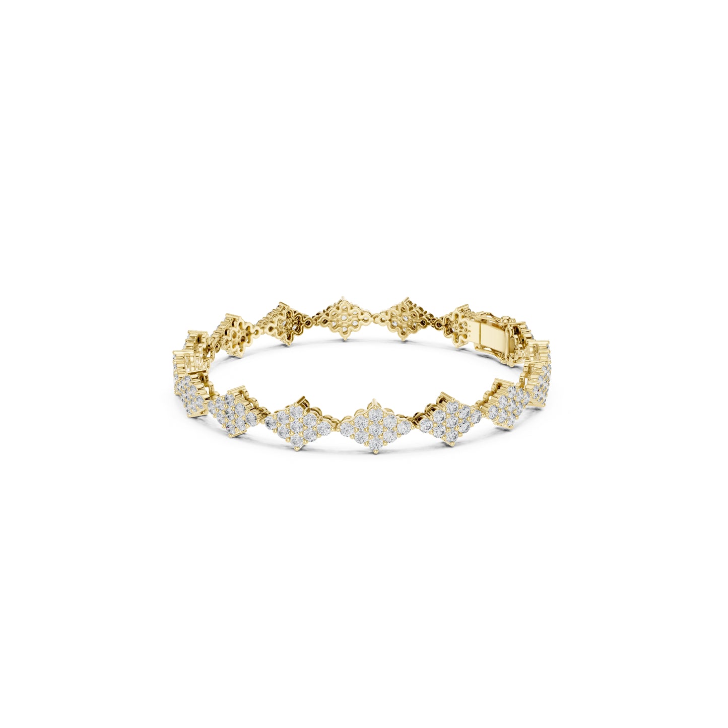 5.76 Ct Round Cut Top Grade Diamond Elegant Minimalist Pave Set Vintage Stunning Party Wear Bracelet  For Her - HIGHCARAT DIAMONDS