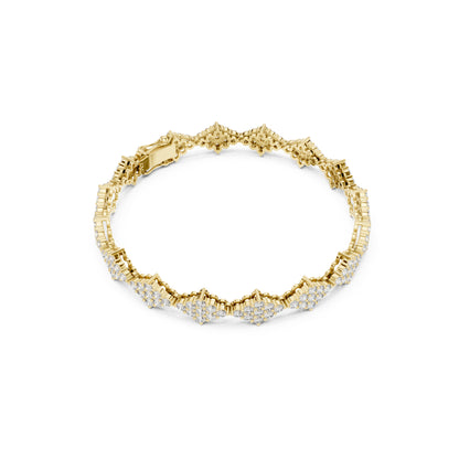 5.76 Ct Round Cut Top Grade Diamond Elegant Minimalist Pave Set Vintage Stunning Party Wear Bracelet  For Her - HIGHCARAT DIAMONDS