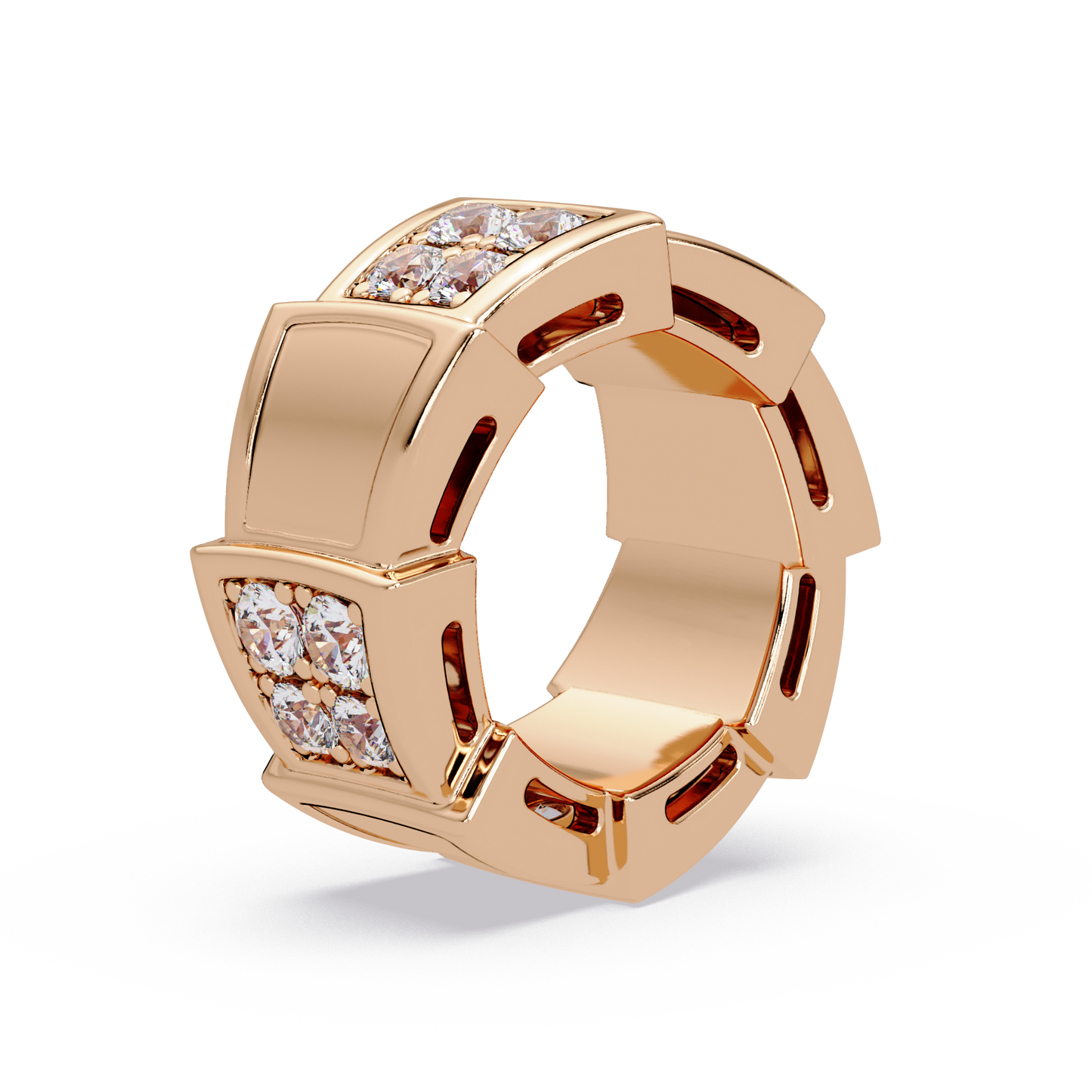 Geometric Lab Grown Diamond Square Cluster Men's Ring - HIGHCARAT DIAMONDS