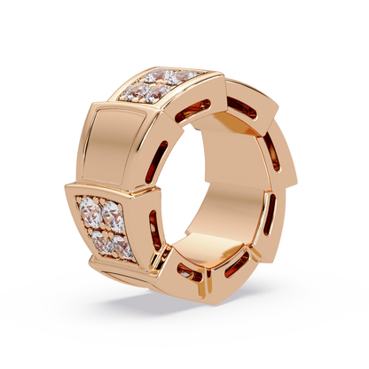 Geometric Lab Grown Diamond Square Cluster Men's Ring - HIGHCARAT DIAMONDS