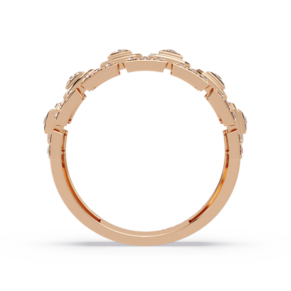 Geometric Lab Grown Diamond Wide Band Ring - HIGHCARAT DIAMONDS