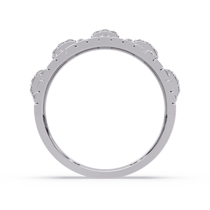 Geometric Link Lab Grown Diamond Band Ring - HIGHCARAT DIAMONDS