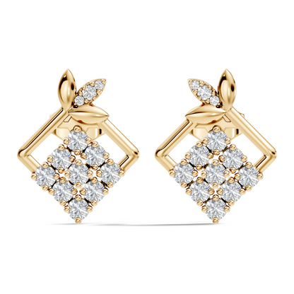 Vintage Round Cut Top Grade Diamond Unique Minimalist Dainty Classic Stunning Party Wear Earring For Her - HIGHCARAT DIAMONDS