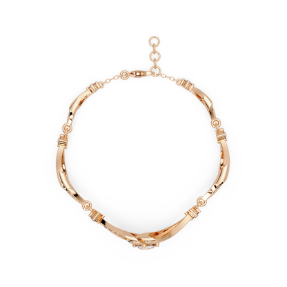 Geometric Wave Lab Diamond Statement Bracelet - HIGHCARAT DIAMONDS