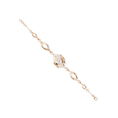 Geometric Wave Lab Diamond Statement Bracelet - HIGHCARAT DIAMONDS