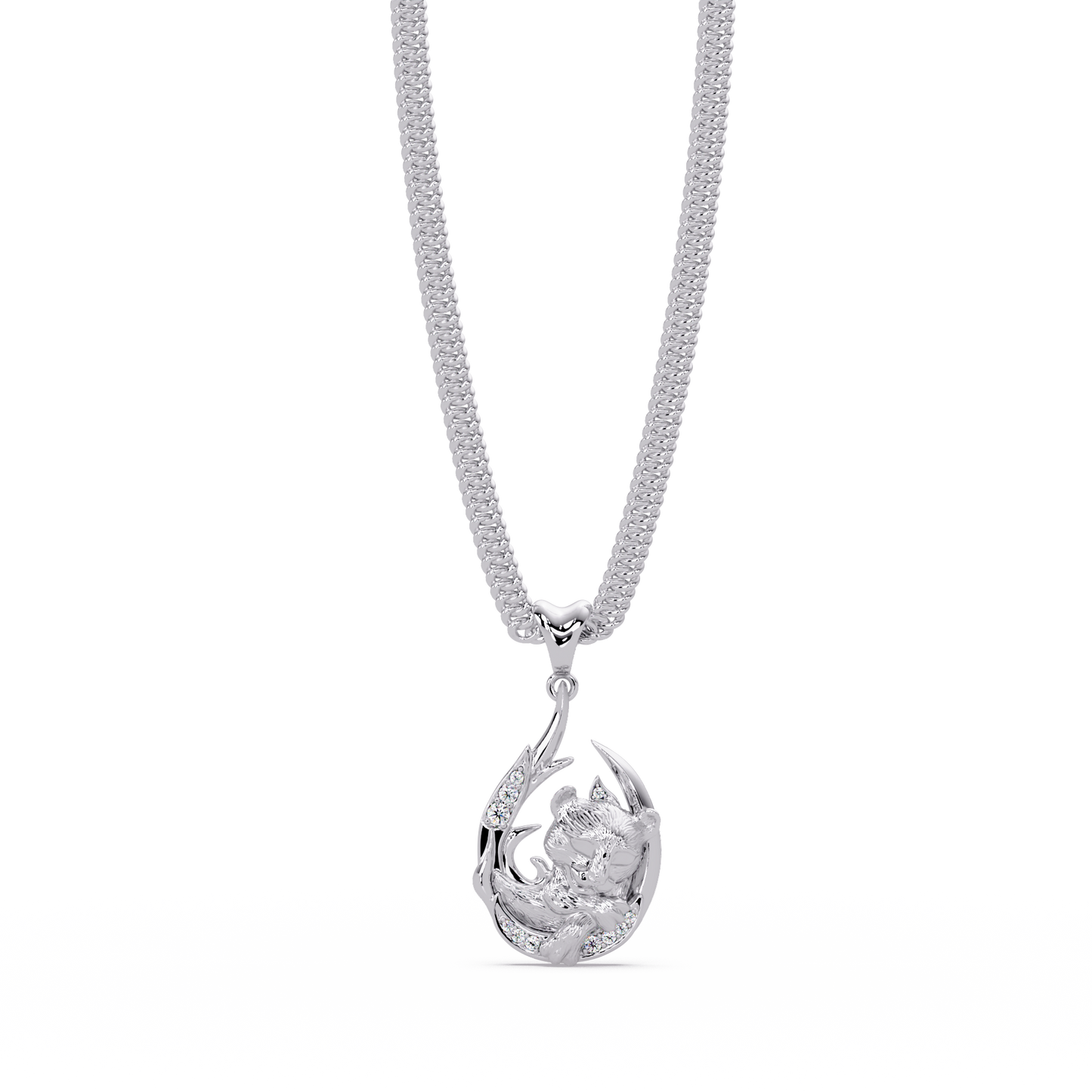 Gold Tiger Claw Lab grown Diamond Hip Hop Pendant - HIGHCARAT DIAMONDS