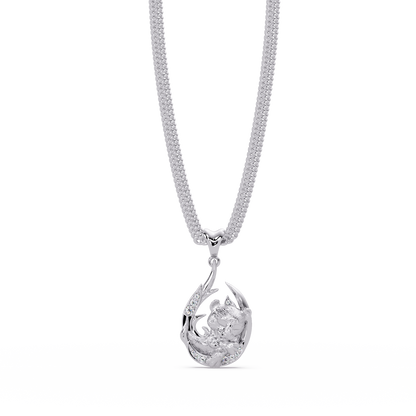 Gold Tiger Claw Lab grown Diamond Hip Hop Pendant - HIGHCARAT DIAMONDS