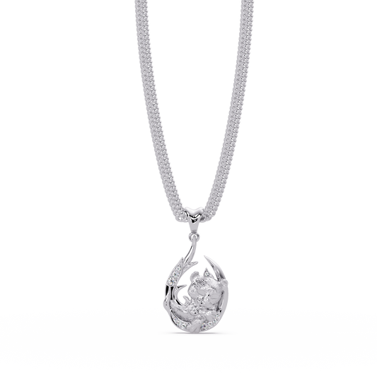 Gold Tiger Claw Lab grown Diamond Hip Hop Pendant - HIGHCARAT DIAMONDS