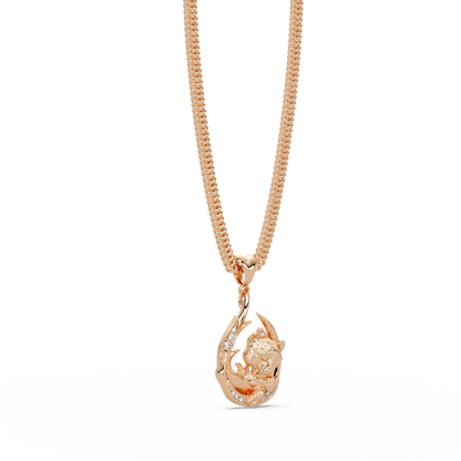 Gold Tiger Claw Lab grown Diamond Hip Hop Pendant - HIGHCARAT DIAMONDS
