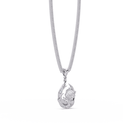 Gold Tiger Claw Lab grown Diamond Hip Hop Pendant - HIGHCARAT DIAMONDS