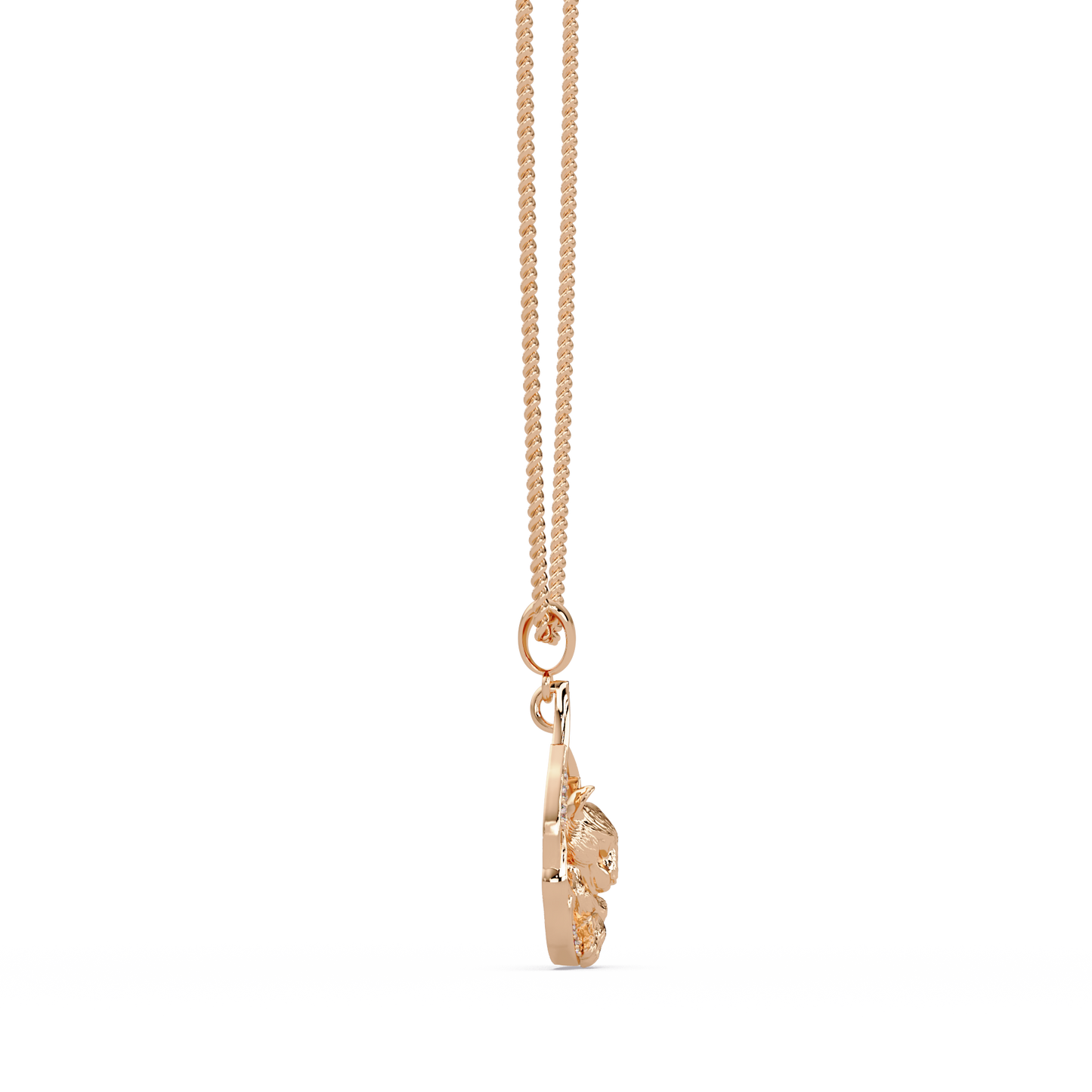 Gold Tiger Claw Lab grown Diamond Hip Hop Pendant - HIGHCARAT DIAMONDS
